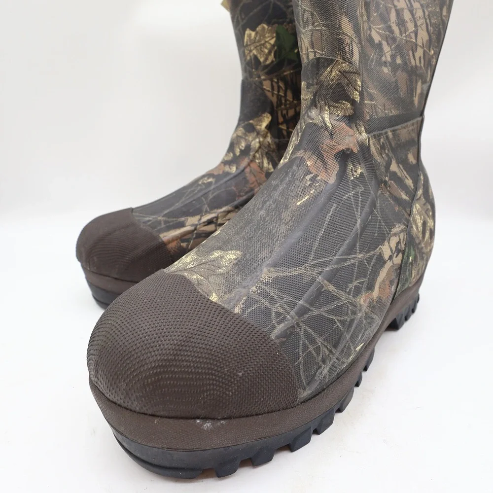 Browning 70100 Waterproof Rubber Boots Mens 8 Camo Hunting NWT